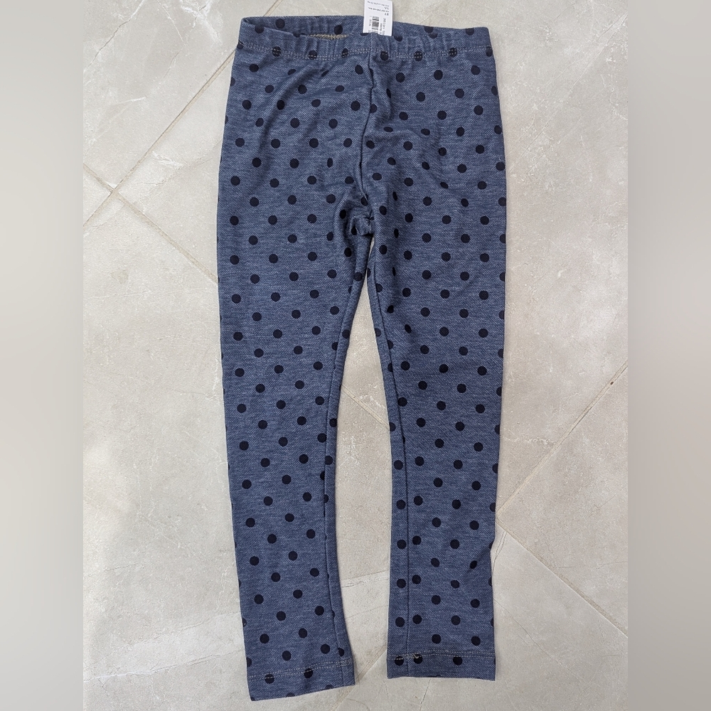 5/$35 Old Navy Navy & Black Polka Dot Girls' Leggings